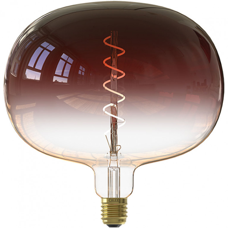 pauze Voorvoegsel kunstmest Calex LED Filament Lamp Boden XXL Marron Gradient Ø220 mm E27 5W