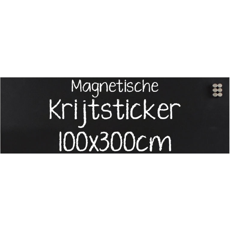Krijtsticker Magnetisch 100x300cm