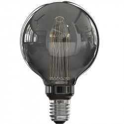 Calex LED Glasfiber Lamp Globe Titanium Ø95 E27 3.5W