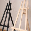 Schildersezel Vincent - Blank Ongelakt 154 cm - Zwart en blank samen