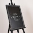 Schildersezel Vincent - Zwart 154 cm - Met krijtbord